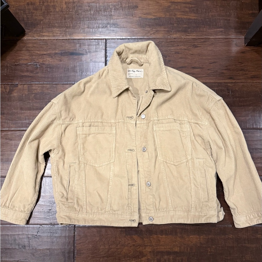 We The Free Beige Corduroy Jacket